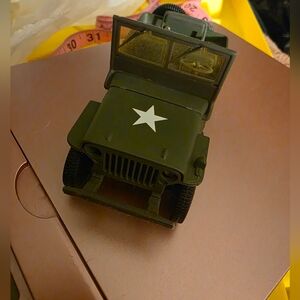 Green Toy Jeep with Star